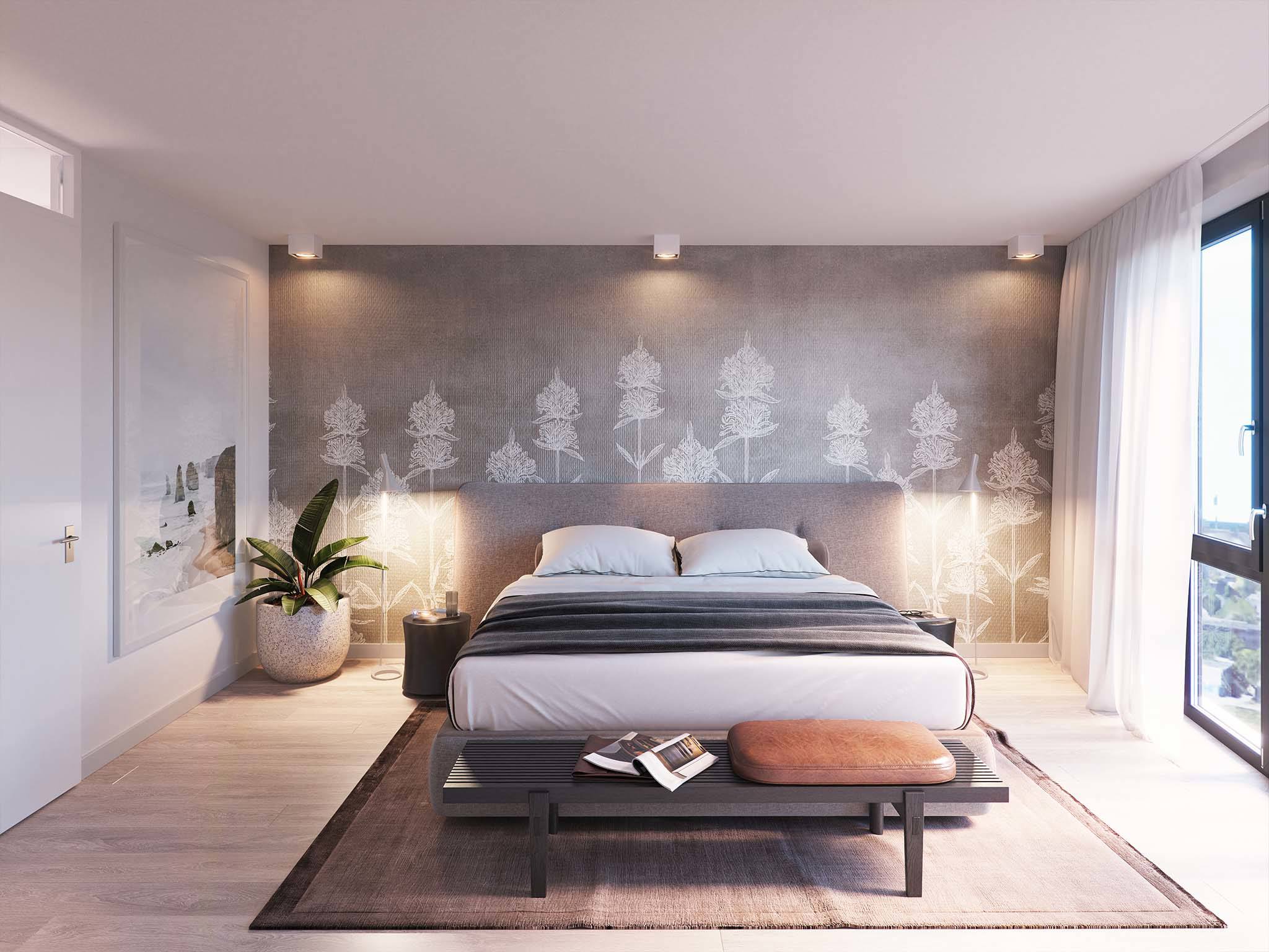 Nieuwbouw Hengelo Woontoren Apollo A3 3-kamer App Slaapkamer 2048X1536